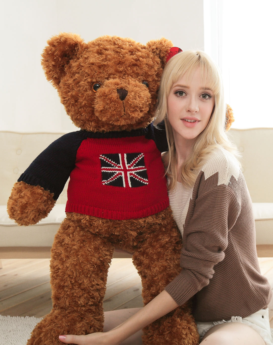 飘飘龙毛绒玩具专场直发货棕色珍藏版英国泰迪熊70厘米x901070070732