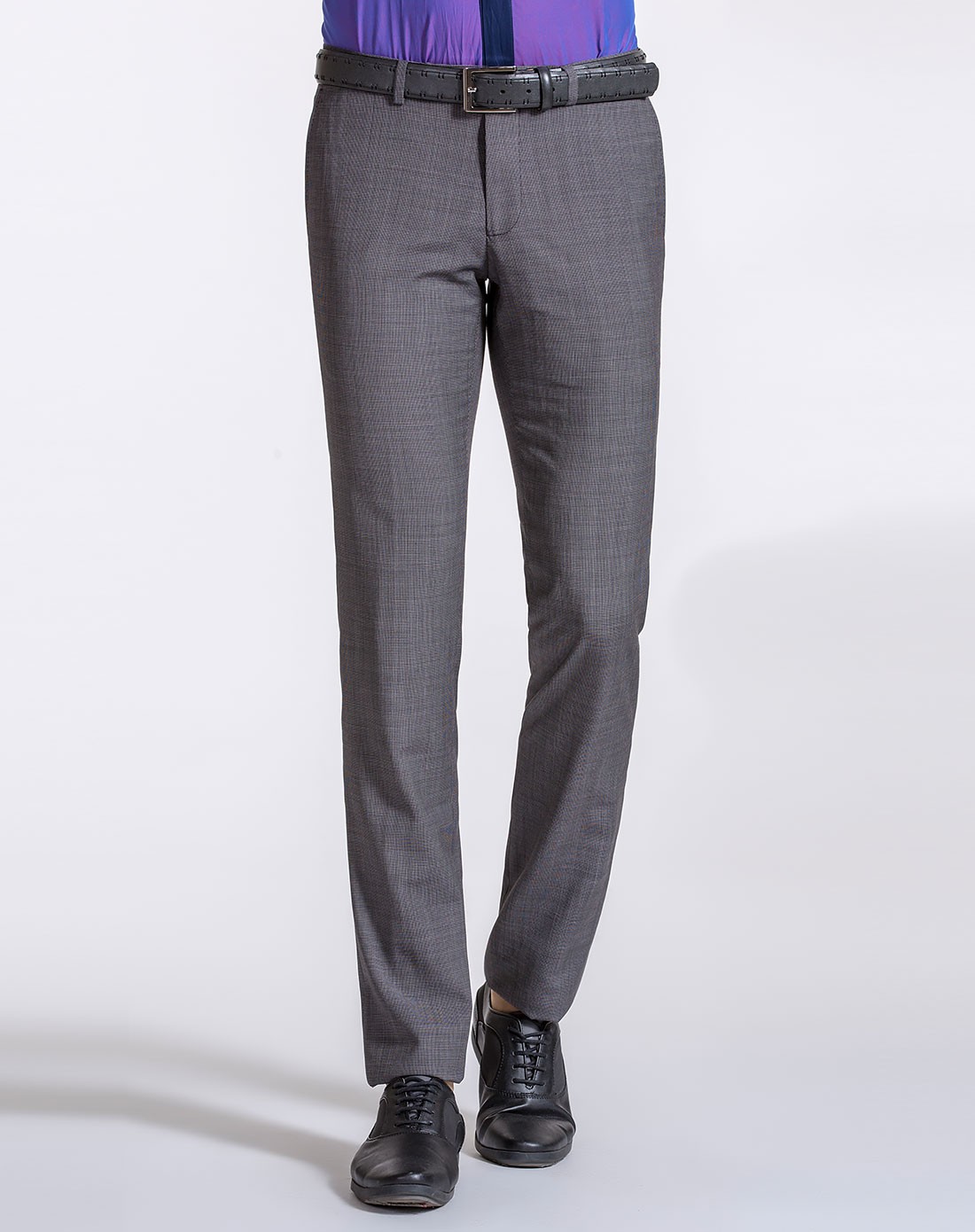 男士商务休闲中灰色西裤