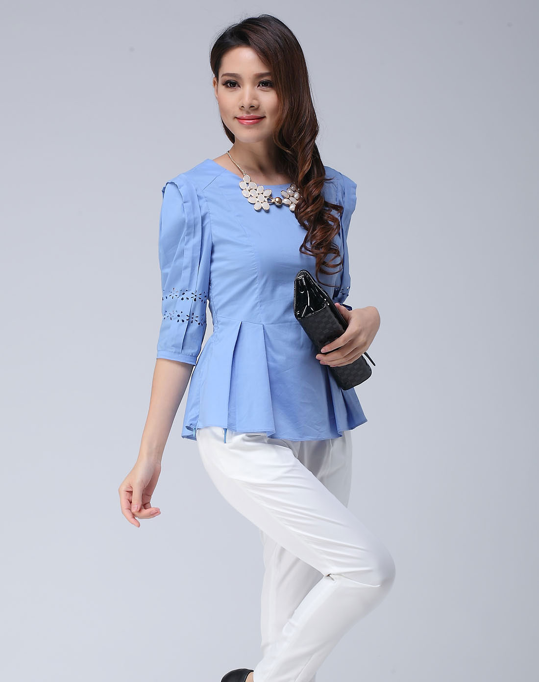 zimmur女装专场-女款蓝色上衣