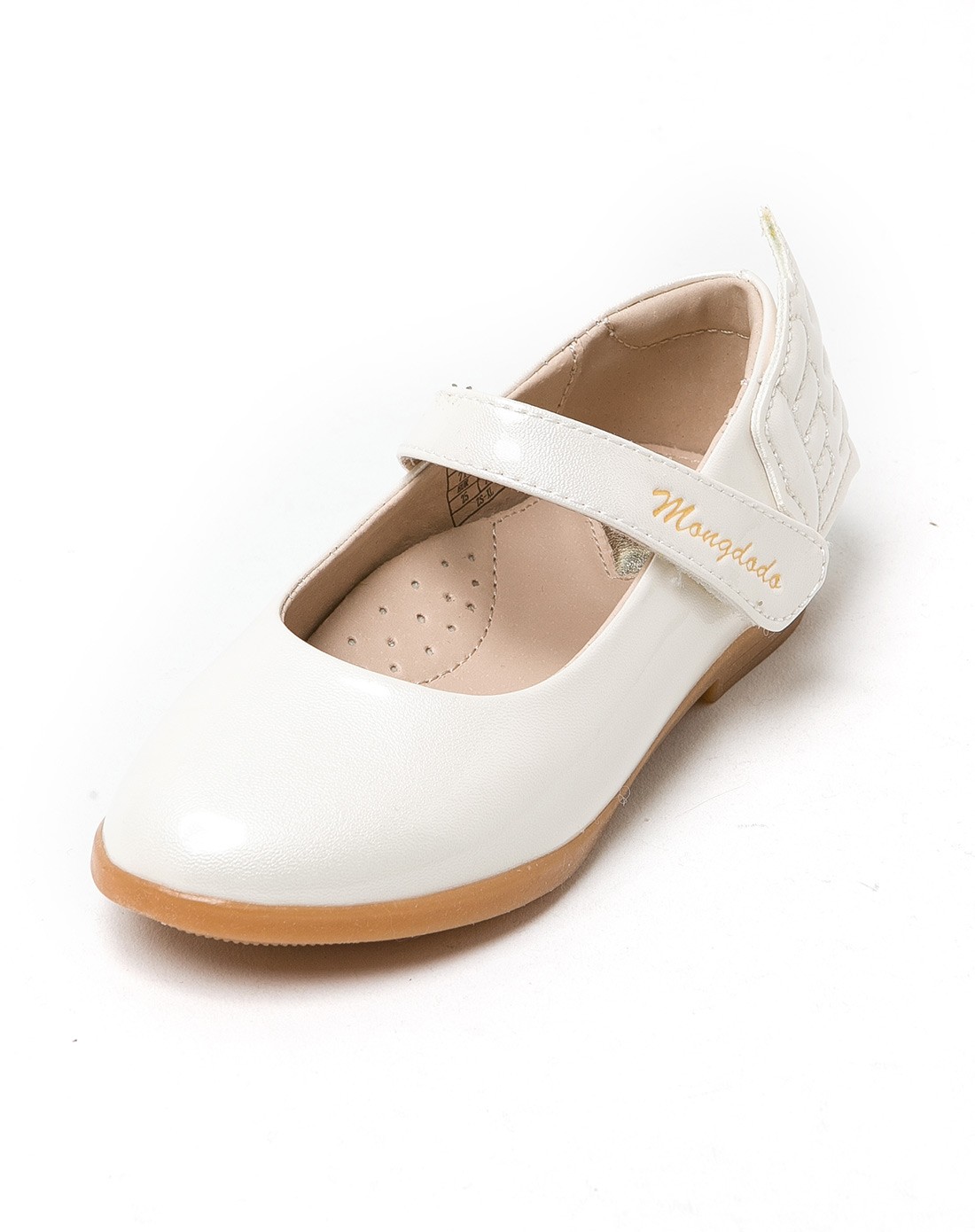 女童个性时尚白色时尚公主单鞋