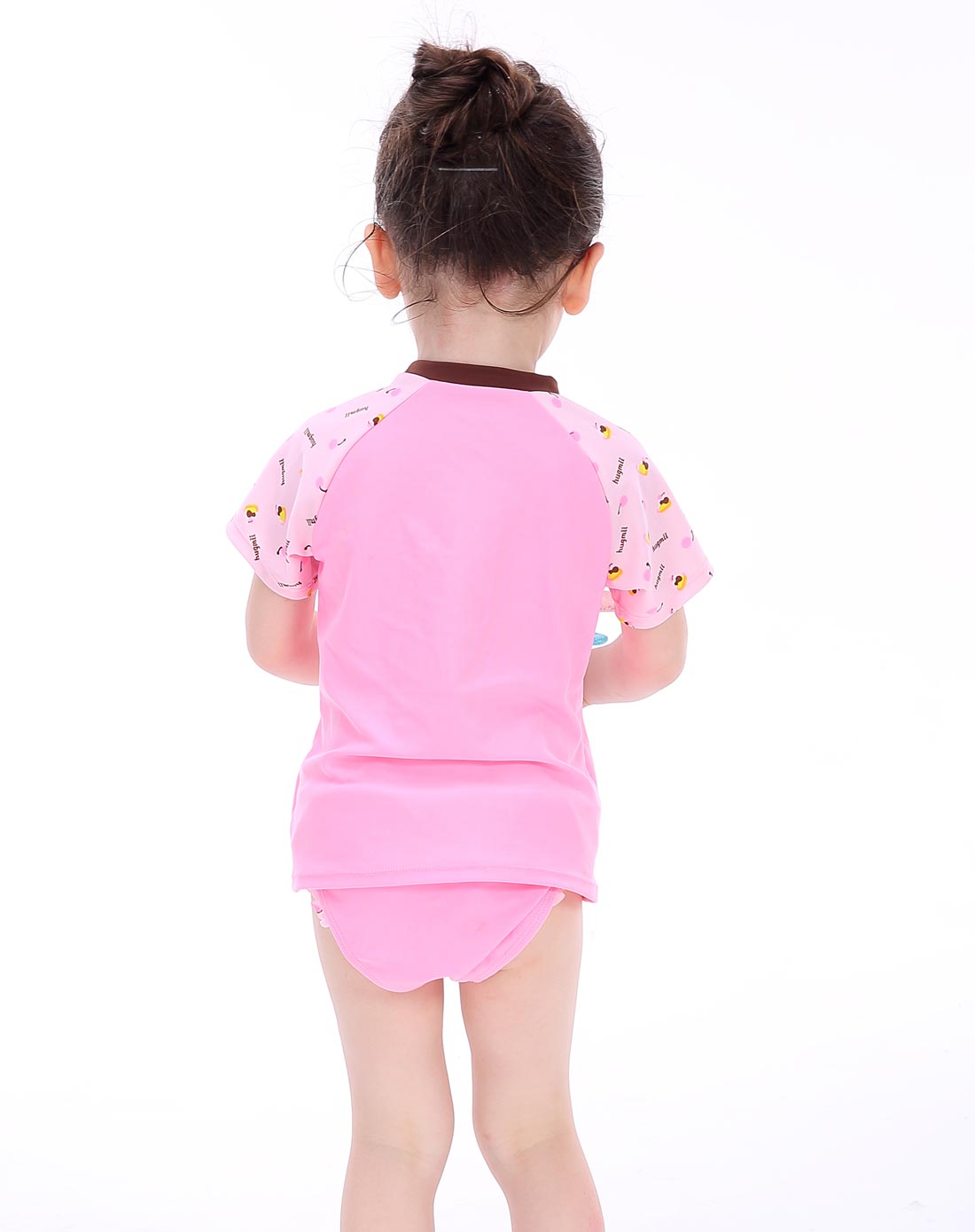 女童蜜蜂三角式分体泳衣