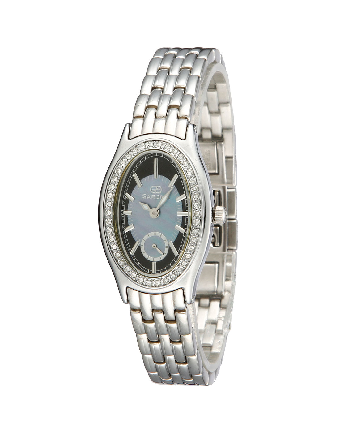 garona手表专场-女款黑/蓝/银色时尚椭圆形表盘石英表