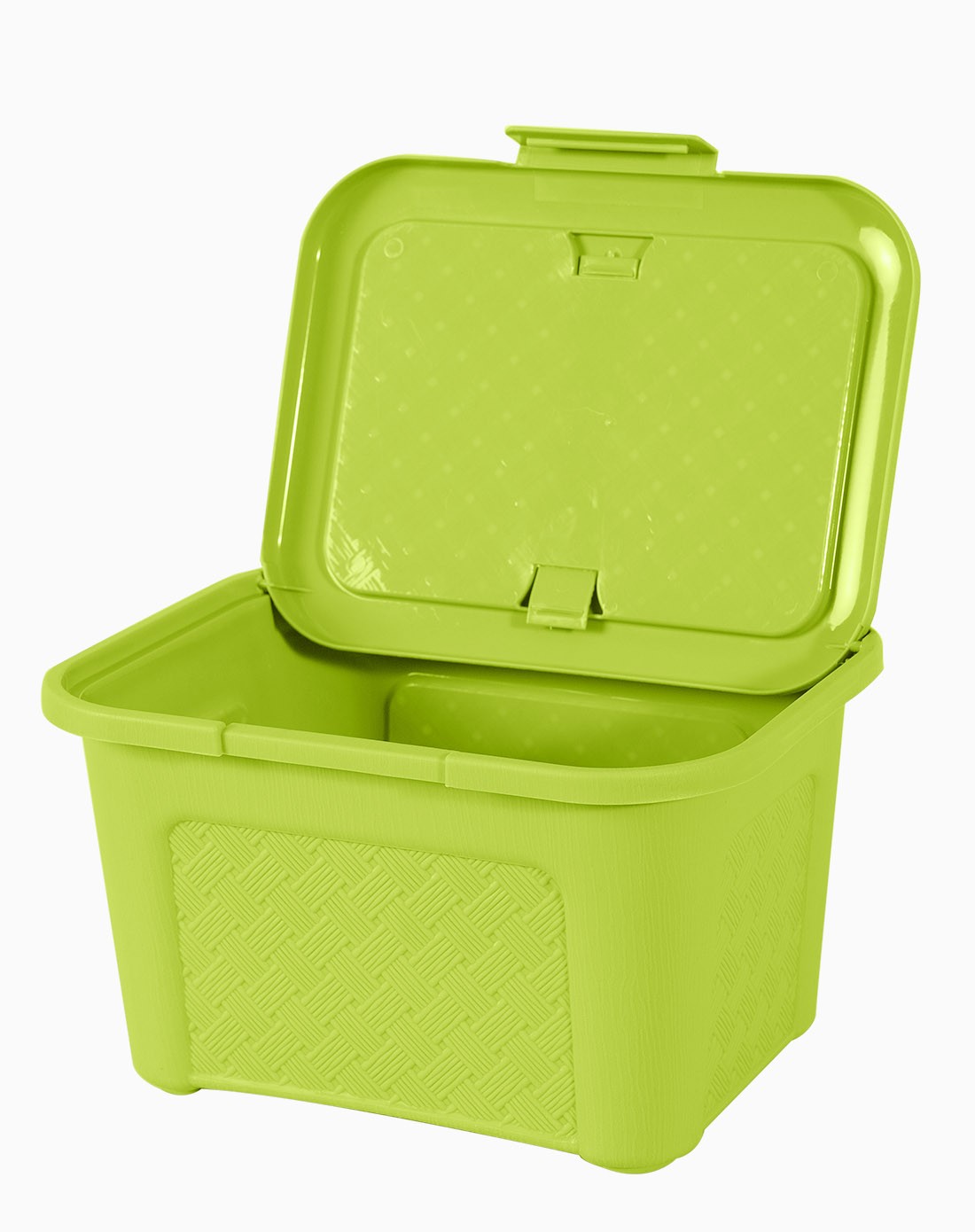 多功能塑料纹理收纳箱(绿色)