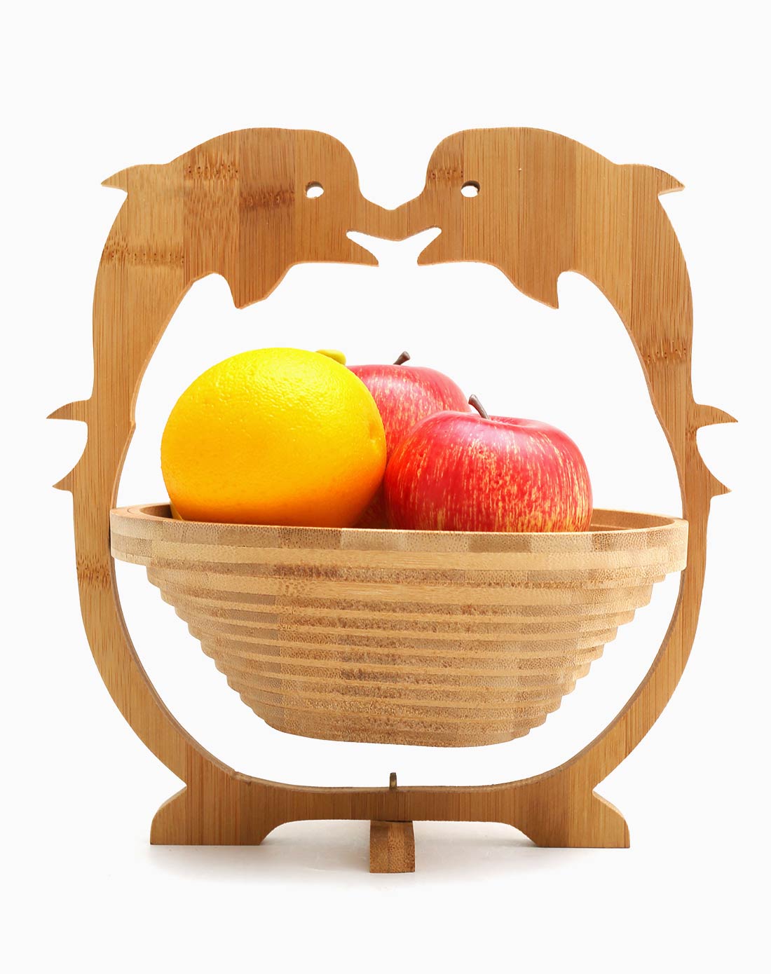 时尚创意竹制水果篮(海豚)
