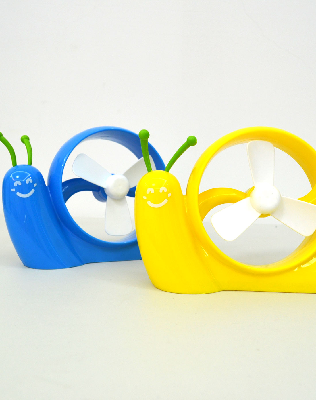 可爱蜗牛usb电池风扇(两色可选)