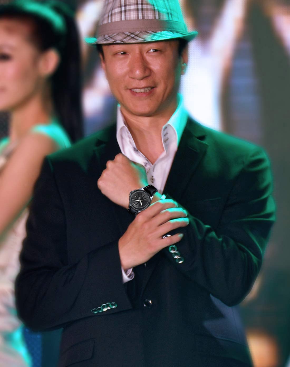 雷诺rarone手表专场 > 男款商务孙红雷签名限量版全自动机械表