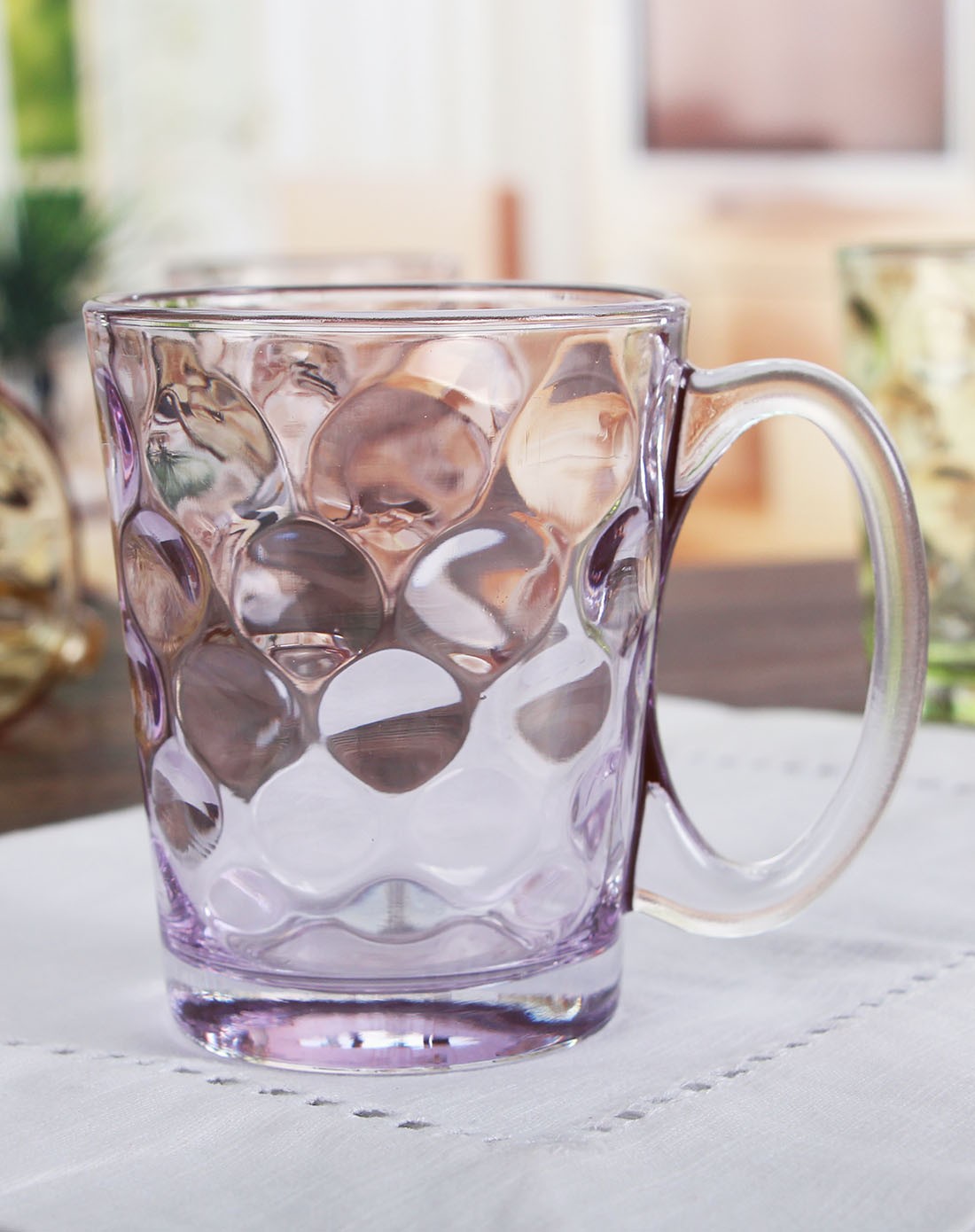 炫彩珠点把杯285mlx6