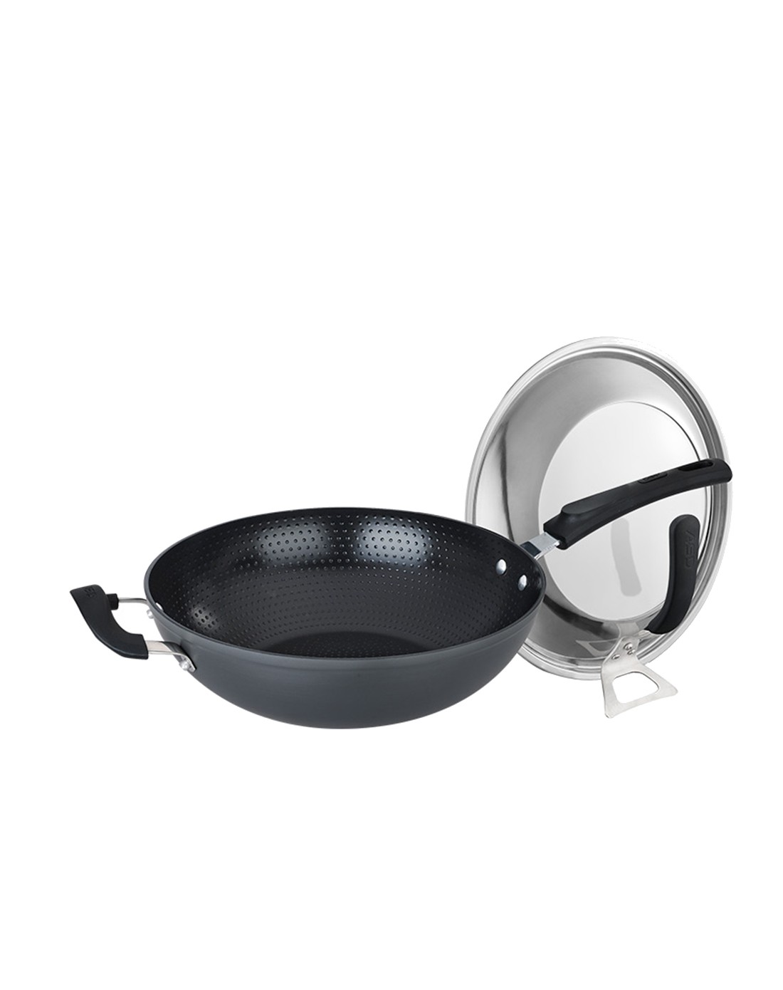 爱仕达晶纯陶瓷不粘无油烟炒锅 32cm