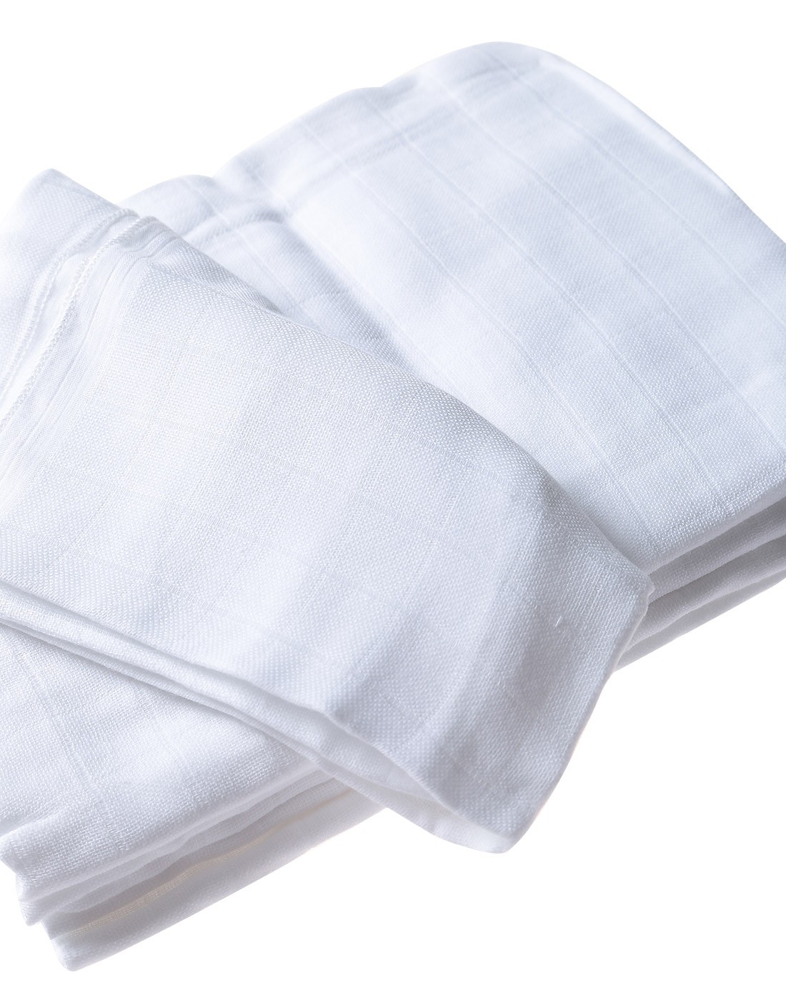 婴幼儿白色纯棉环保易清洗透气纱布尿布(10条装)