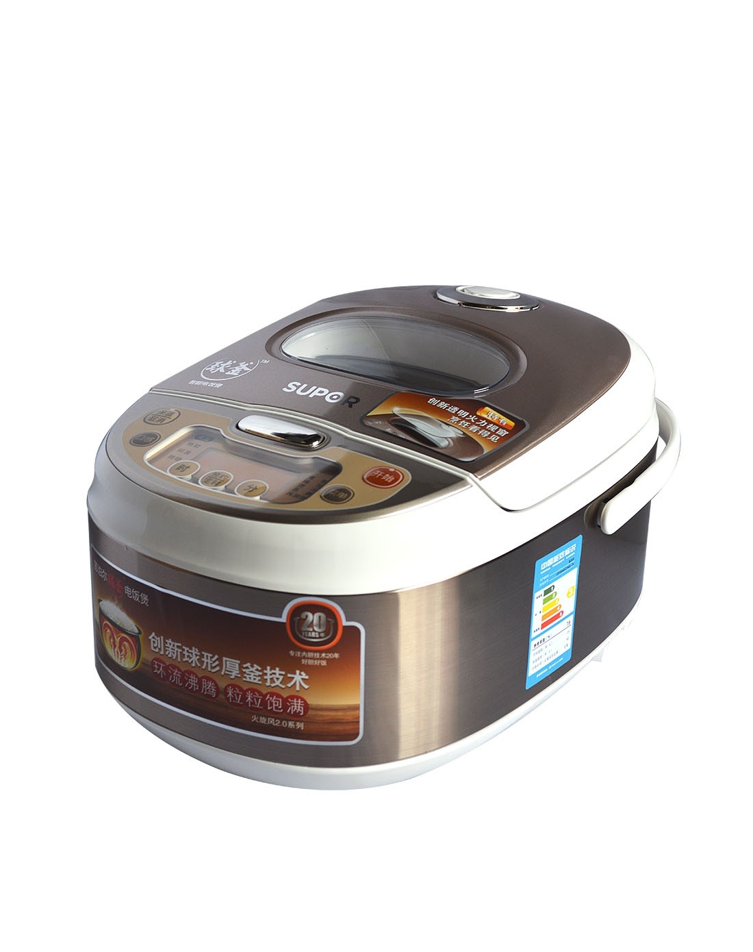 创新钢化玻璃火力可视窗电饭煲4l