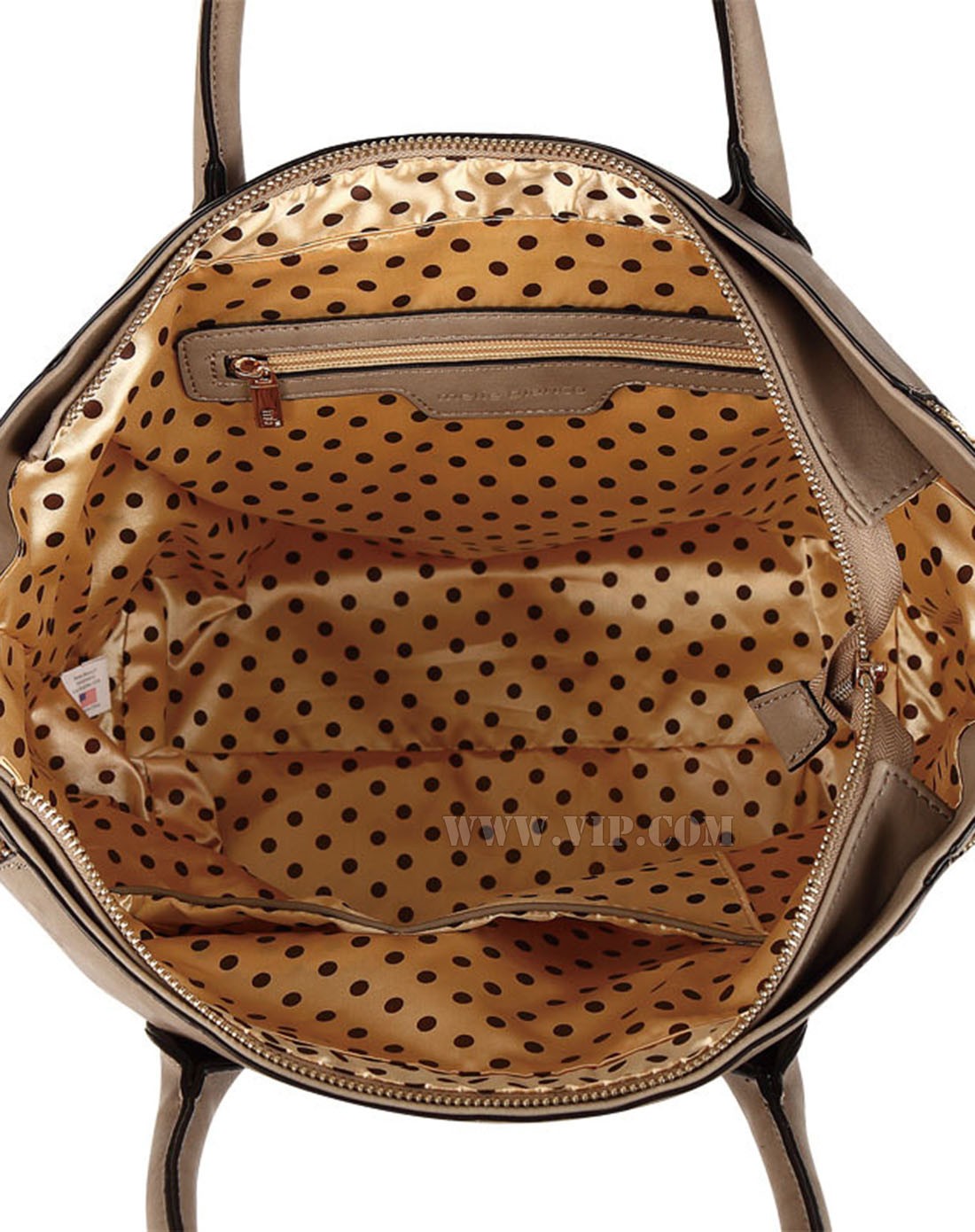 melie bianco浅灰褐色铆钉时尚手提包k8211 taupe_唯品会