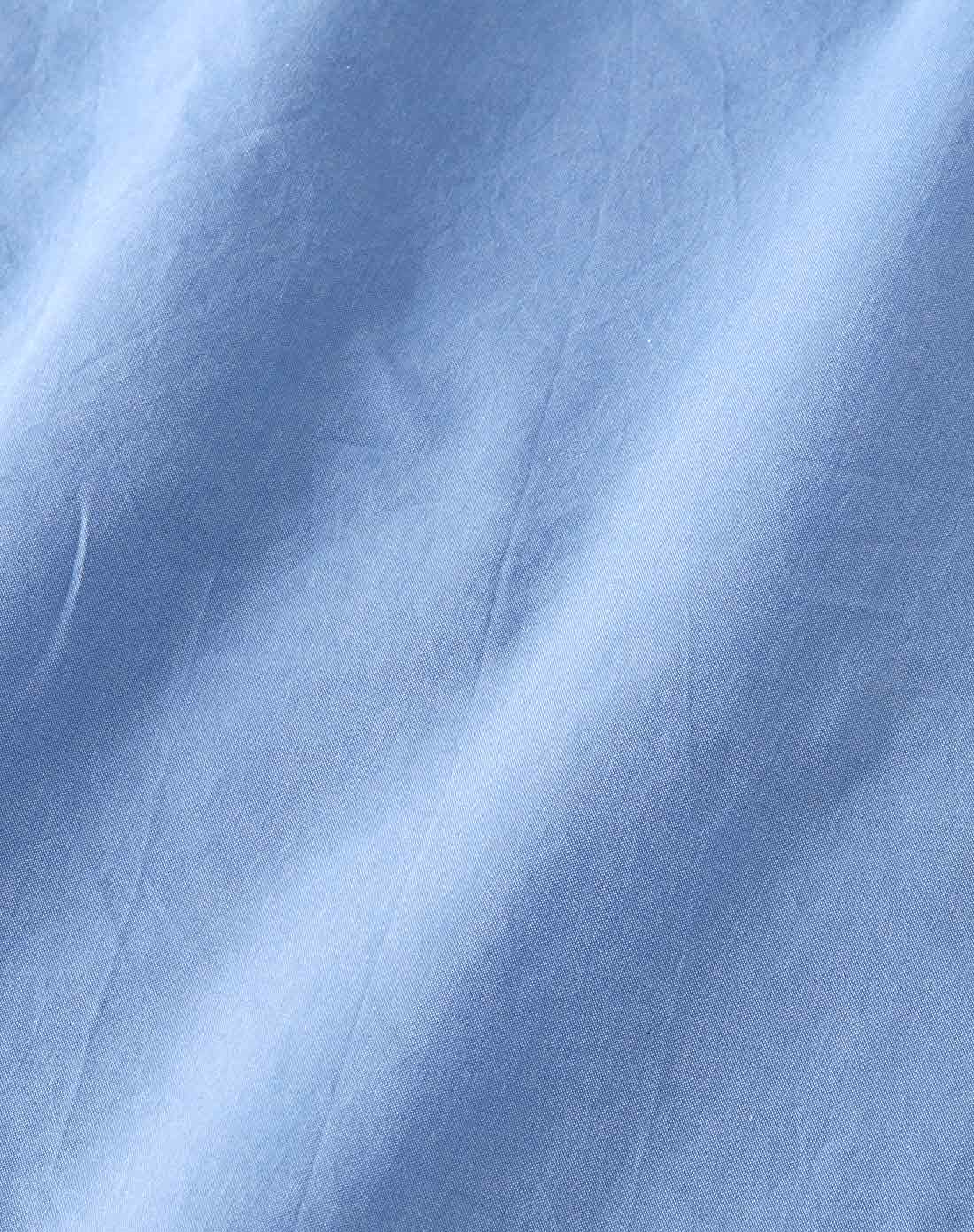 纯色百搭浅蓝色短袖衬衫