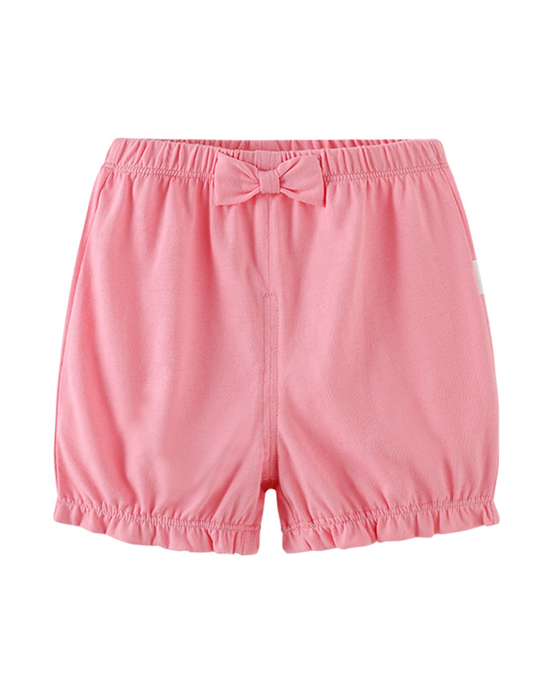 女童粉红色针织短裤