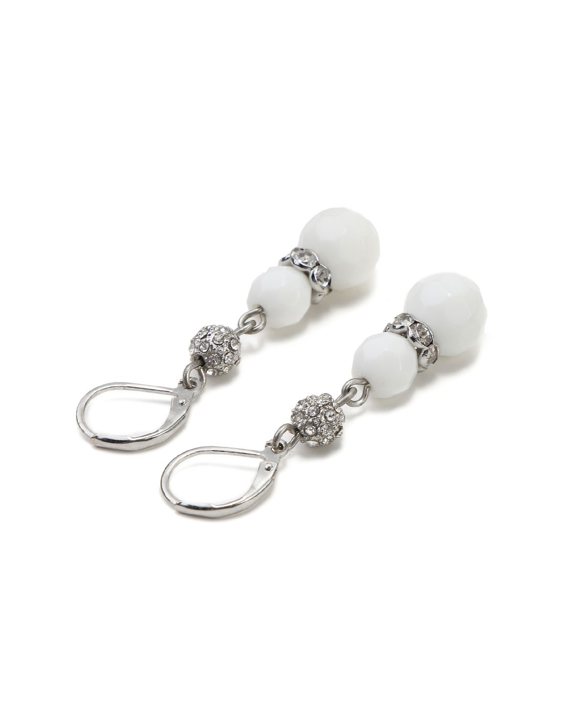 圆盘珠子悬挂式耳坠耳环