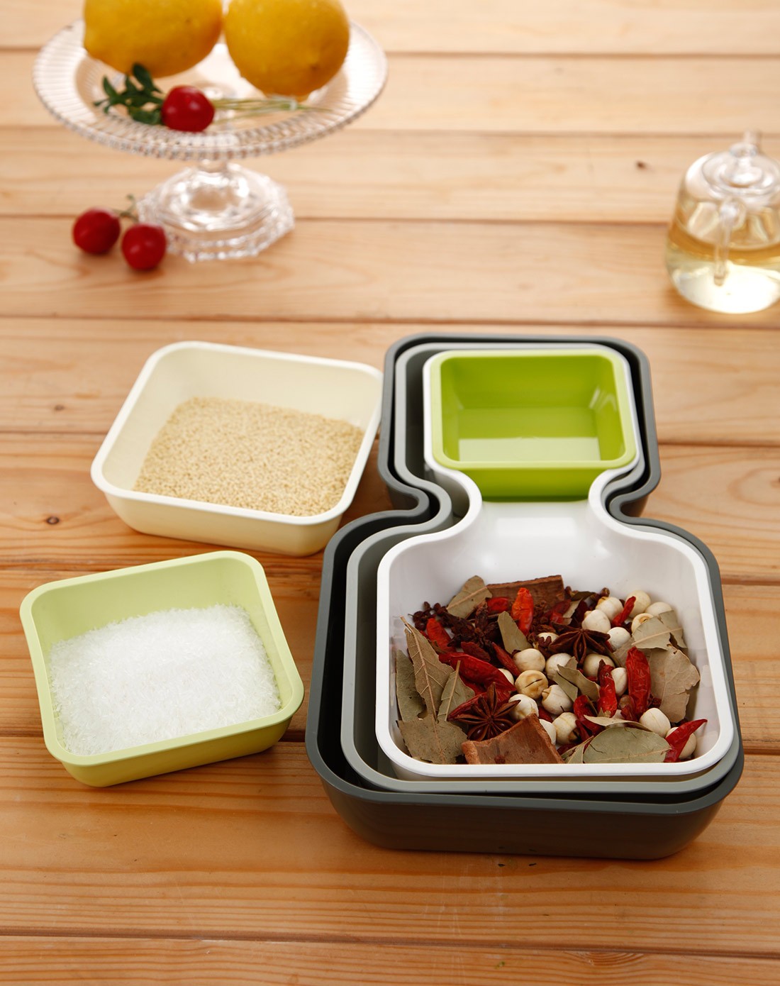 多功能菜肴调料盘6入