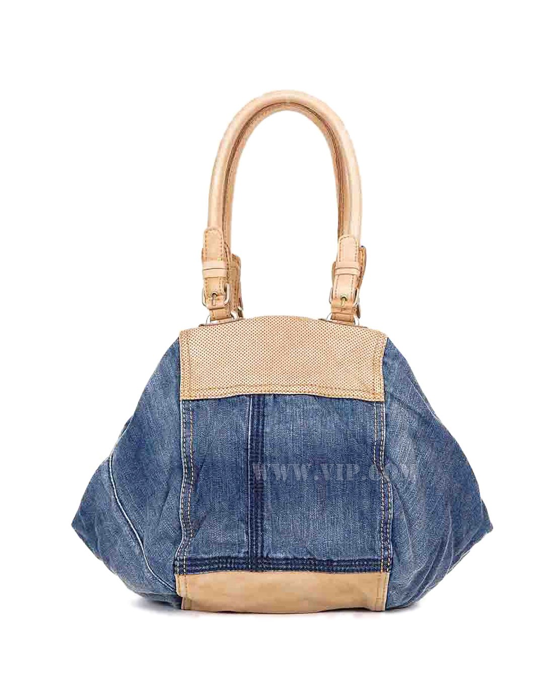 > 女款时尚髙贵牛仔布手提包