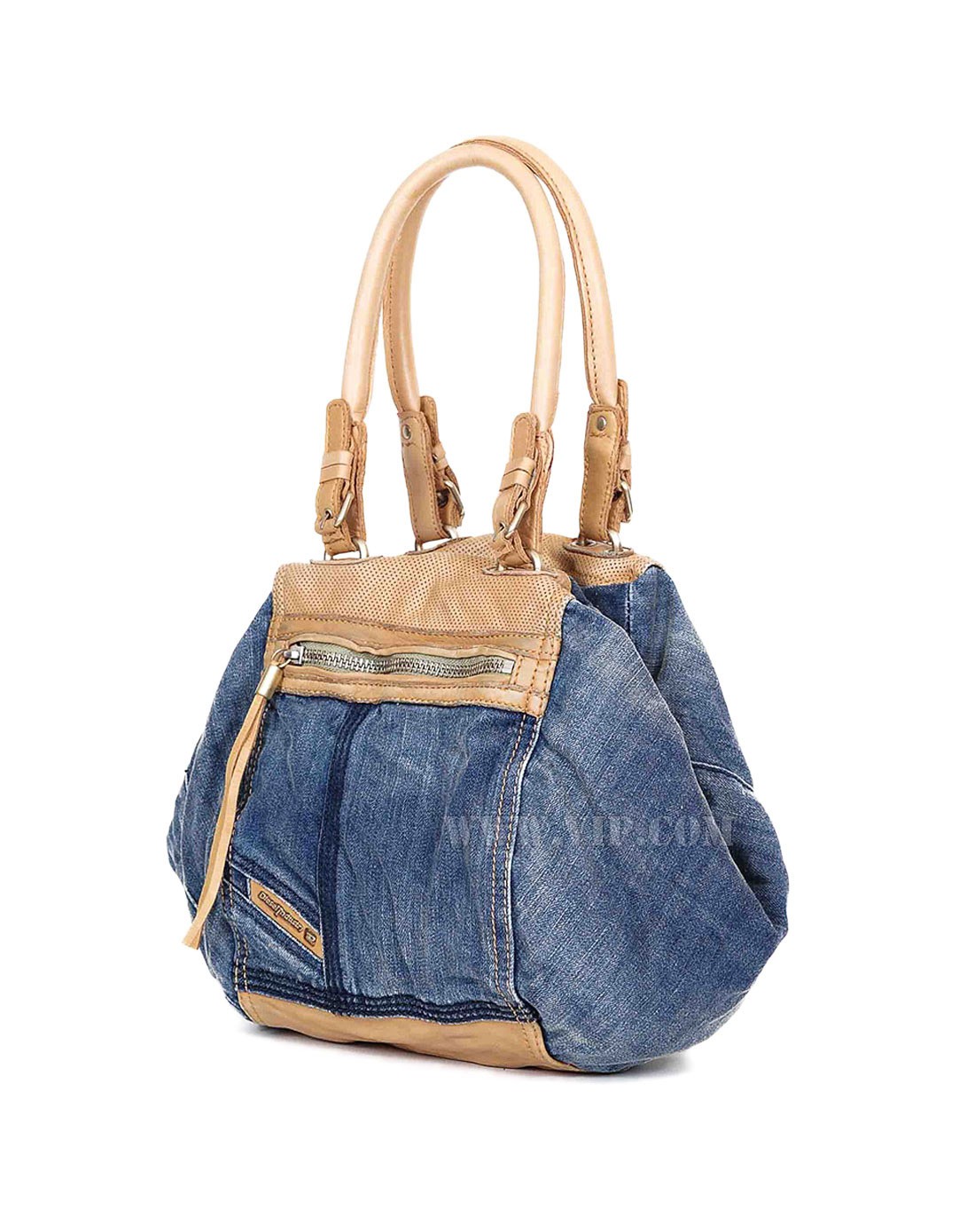 > 女款时尚髙贵牛仔布手提包