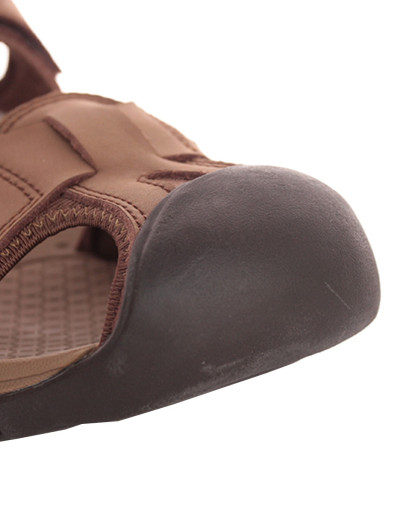 舒适透气 男款暗棕凉拖鞋 耐磨减震