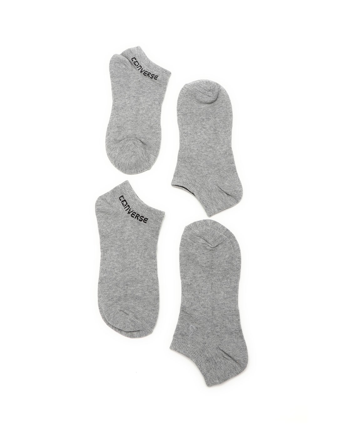 舒适透气 中性款灰色袜子两双装 弹力防臭