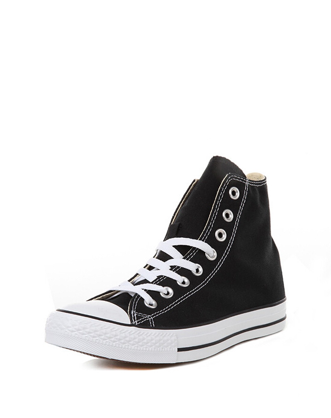 匡威 中性款黑色经典高帮帆布鞋