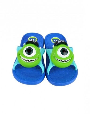 [特惠]迪士尼中性蓝色软底大眼怪舒适凉拖