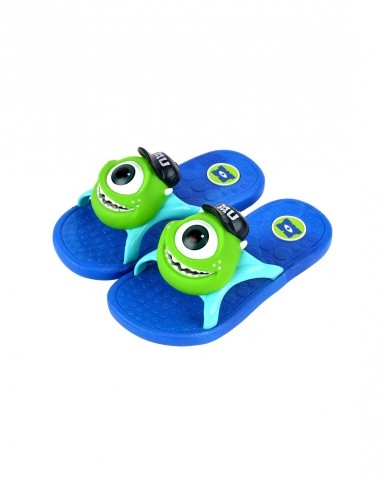 [特惠]迪士尼中性蓝色软底大眼怪舒适凉拖