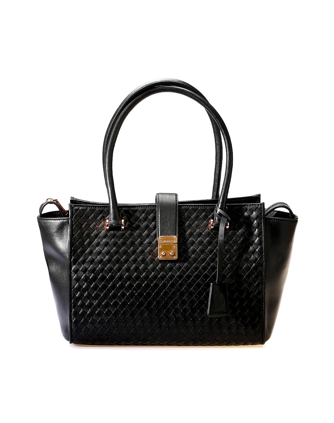 兰黛61飘lauderpal牛皮黑色红桃皇后系列手拎包w147710228410_唯品