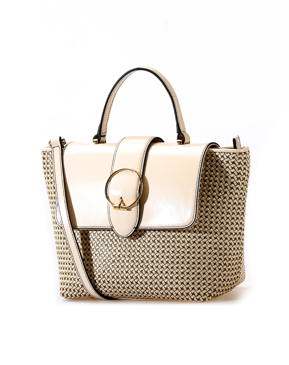 兰黛61飘lauderpal油蜡皮橄榄绿暖葵系列手拎包w148260521763_唯品