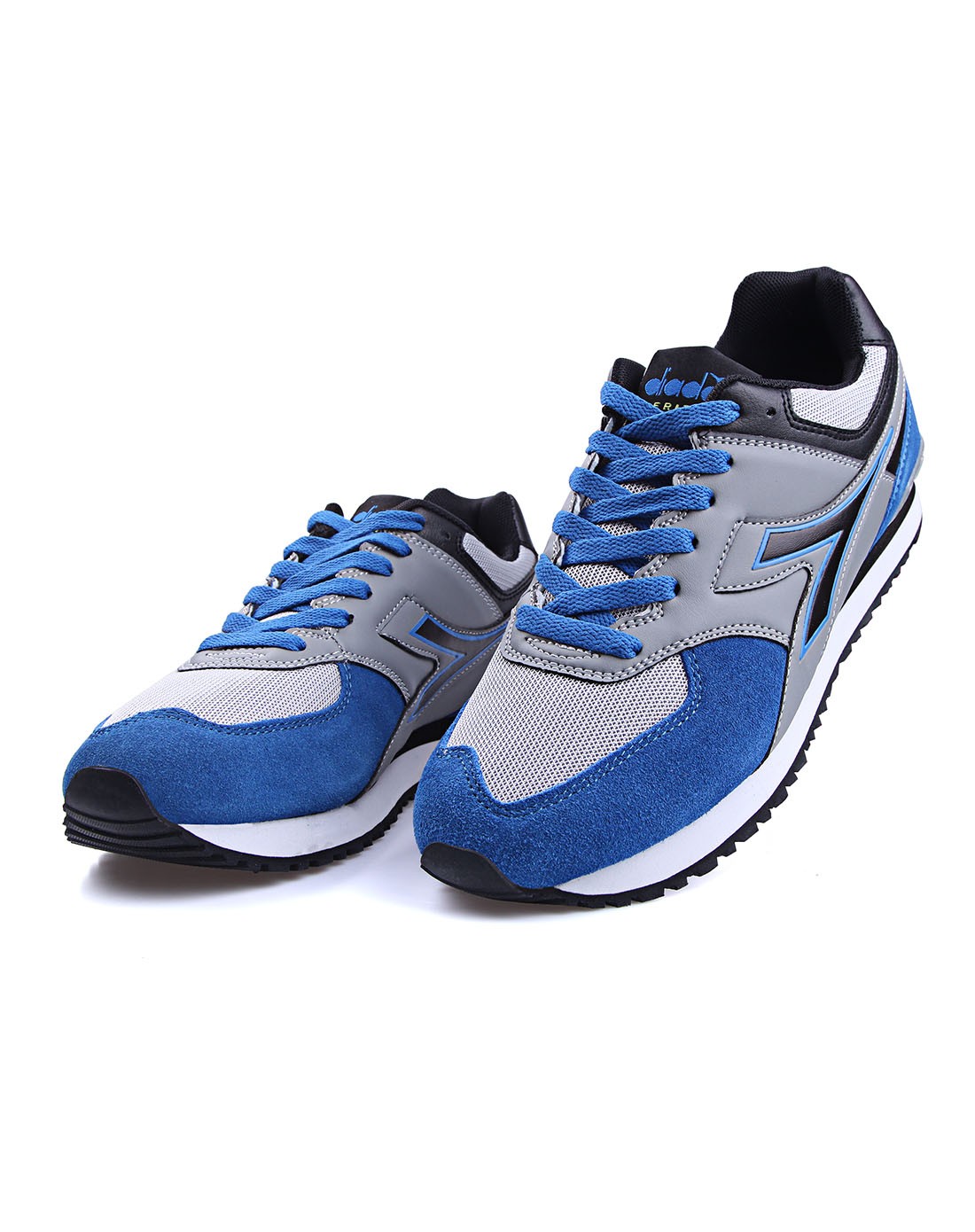 迪亚多纳 男款银灰/蓝色透气时尚休闲鞋