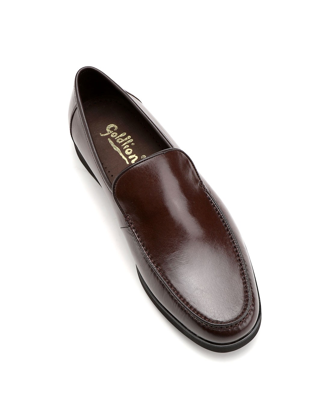 深棕色袋鼠皮经典简约商务皮鞋