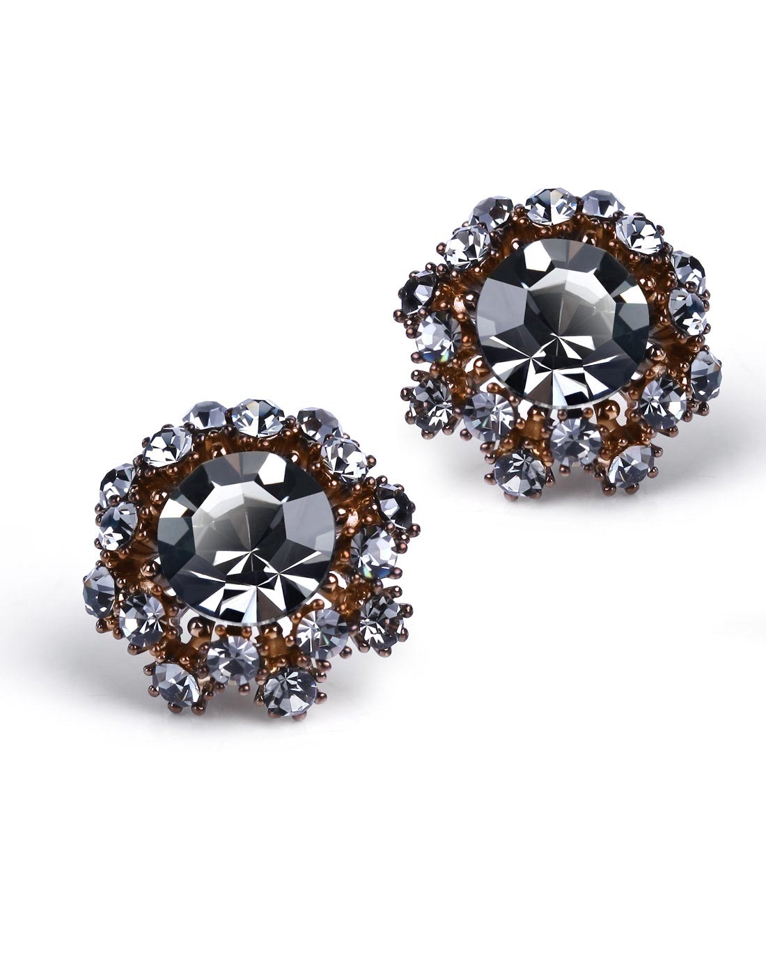 薇拉夫人奥地利水晶水钻耳钉