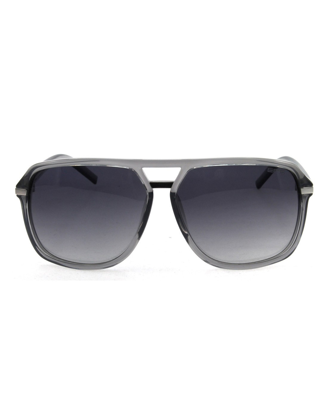 简洁双梁大框灰色偏光太阳镜