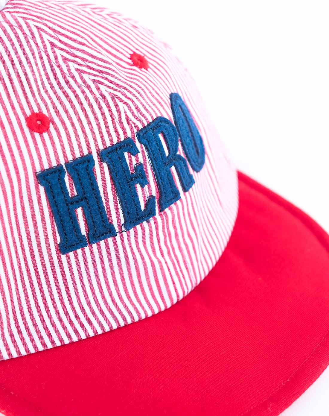 男童红条纹love dearly棒球帽