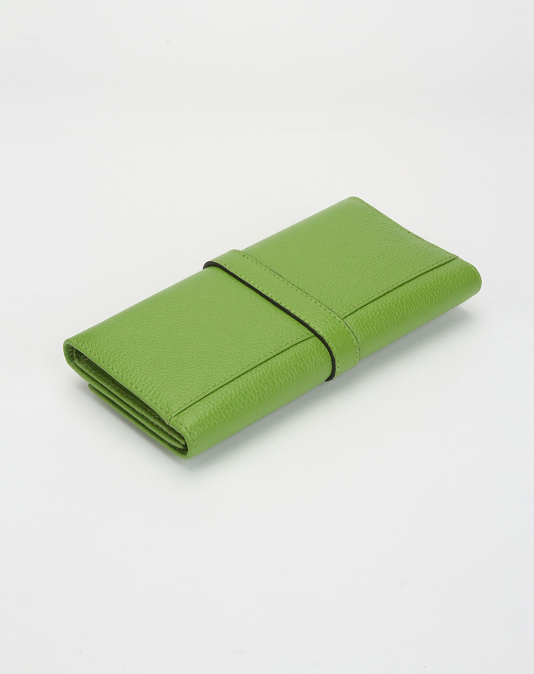 女款绿色时尚三折钱包