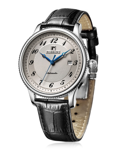 手表雅尊系列蓝爵皮带机械男表5499