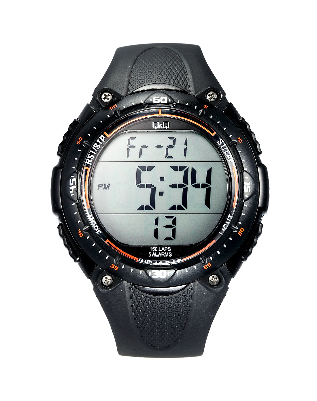 精工seiko,q&q手表专场-q&q 男款黑/灰色商务休闲运动数显电子手表