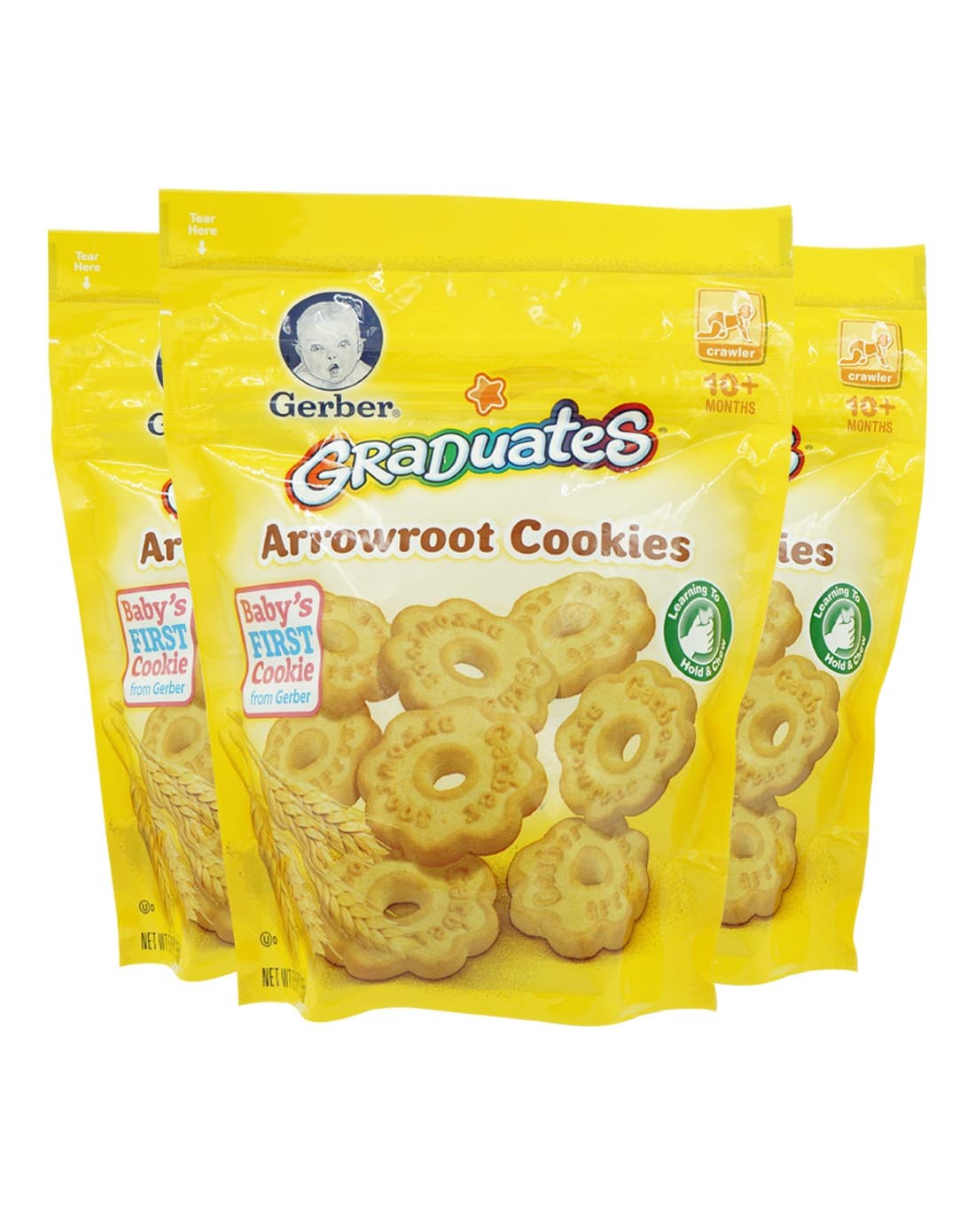 嘉宝 葛粉饼干155g*3