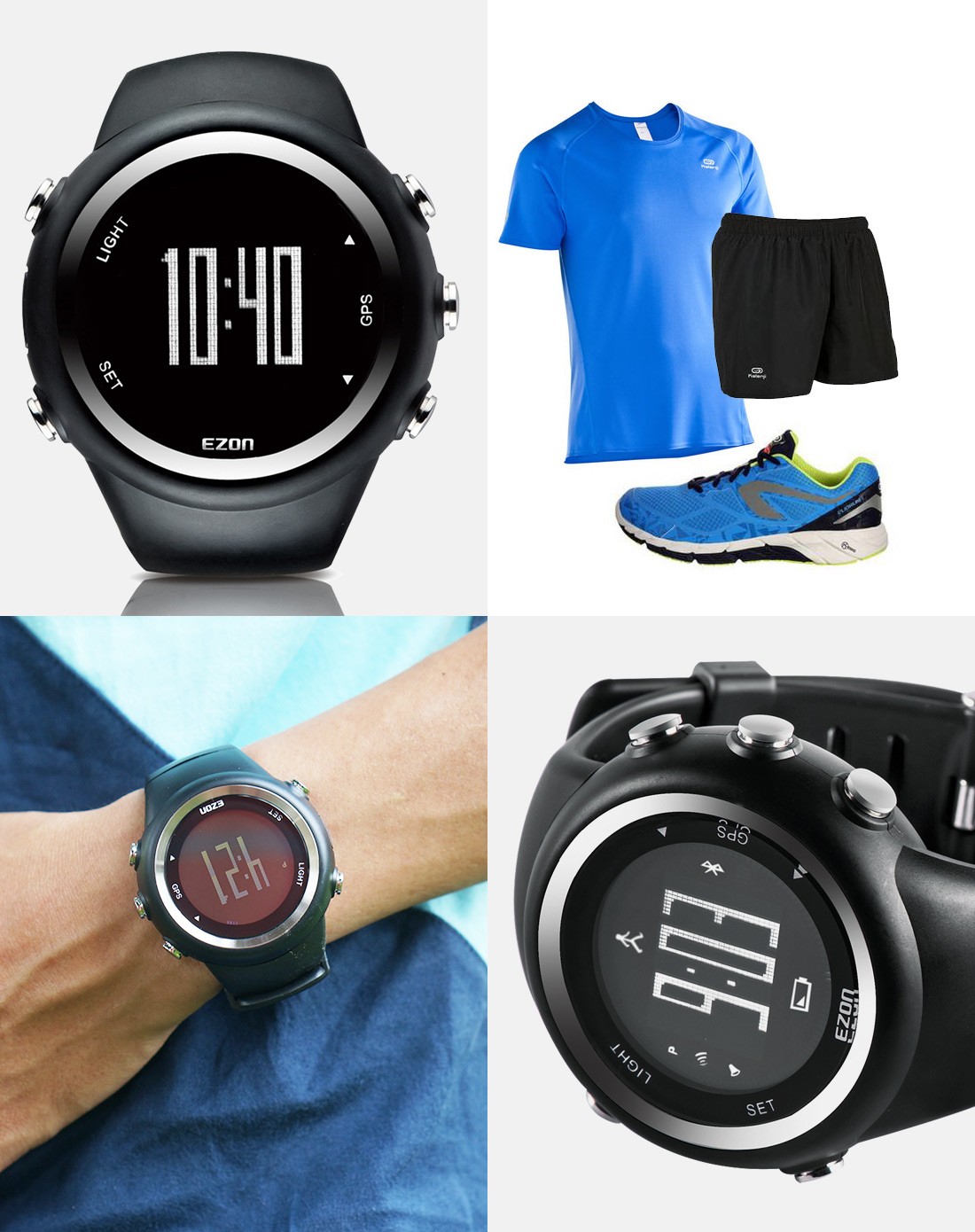 ezon宜准 gps时尚跑步运动表 t031