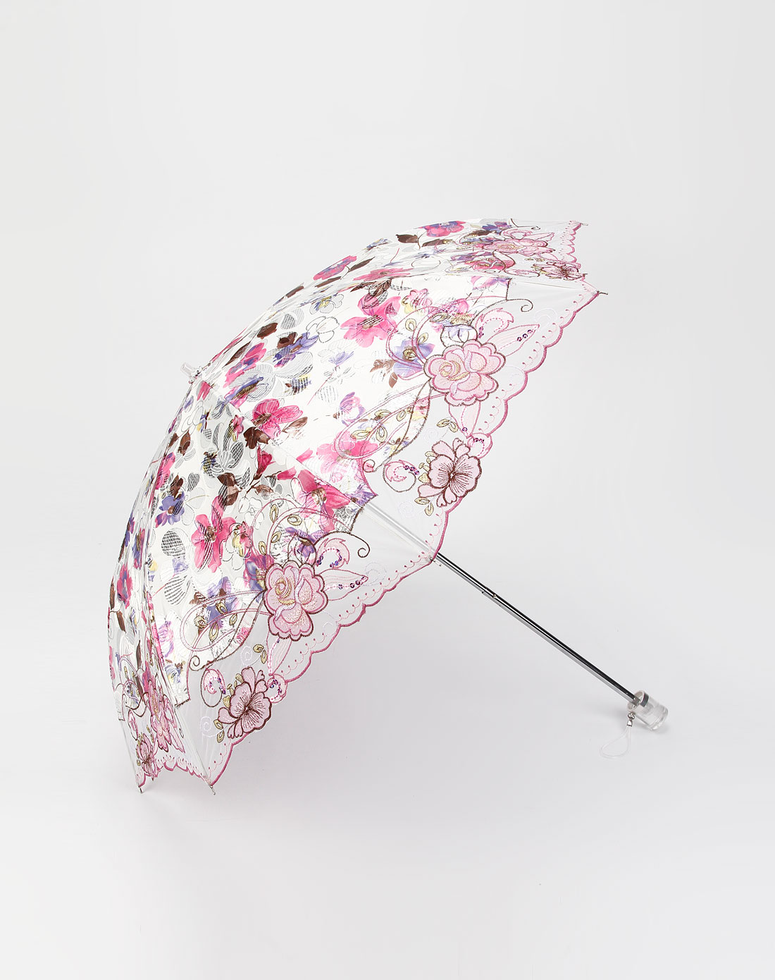 织锦百合-二折雅致绣花伞