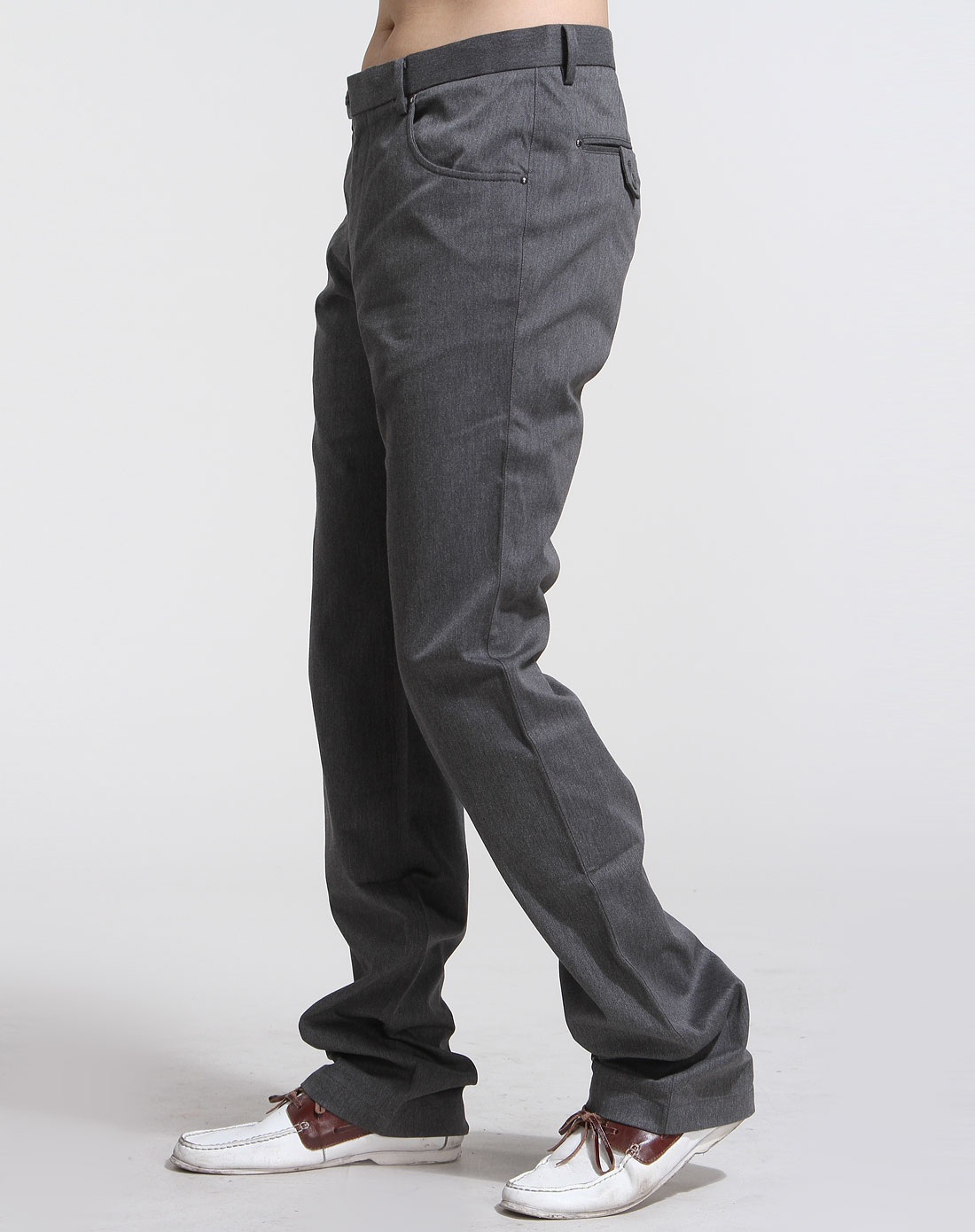 卡宾cabbeen urban男装专场-中花灰色时装休闲长裤