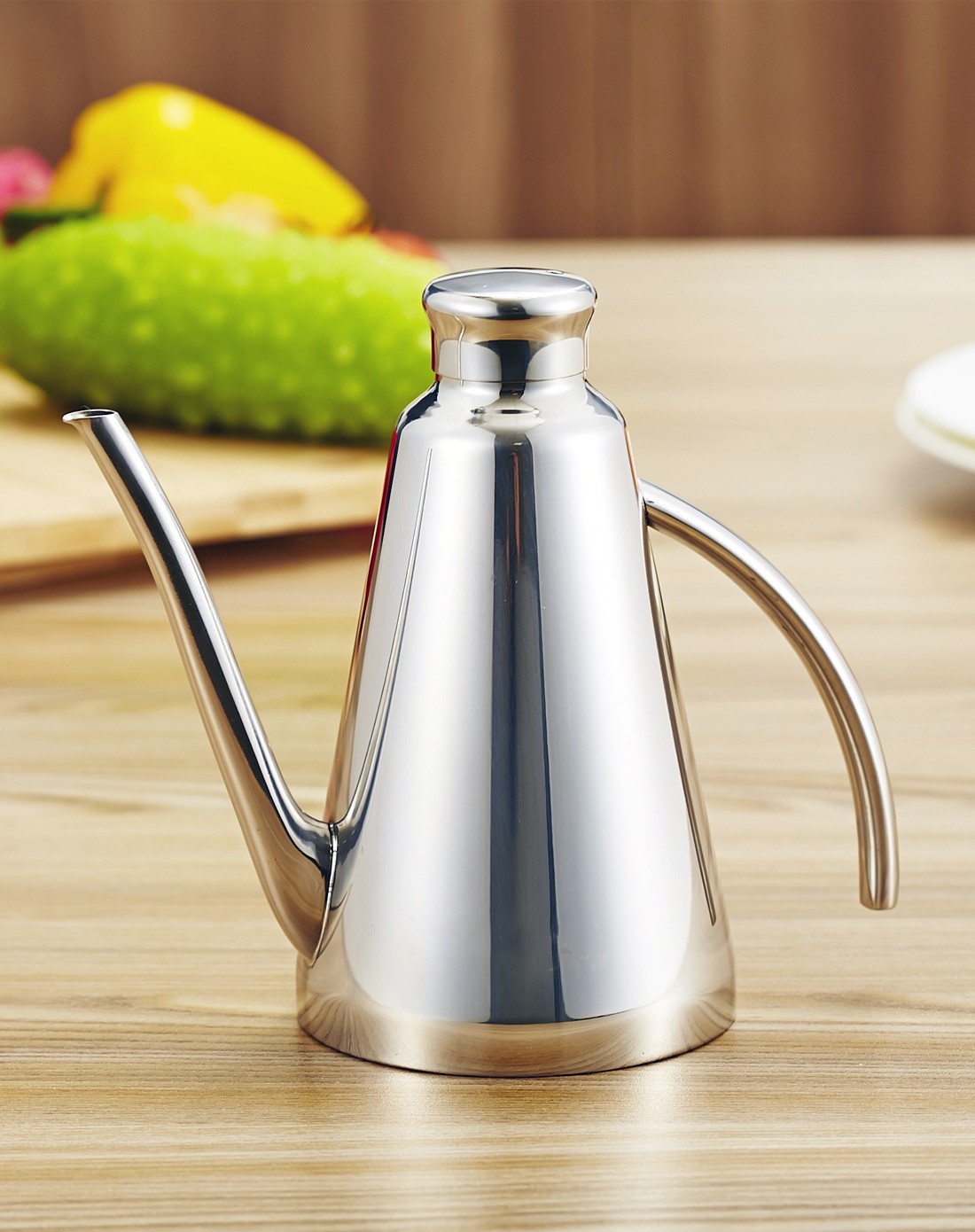 欧菲斯ofeis 不锈钢欧式油壶 厨房用品创意酱油瓶 450ml