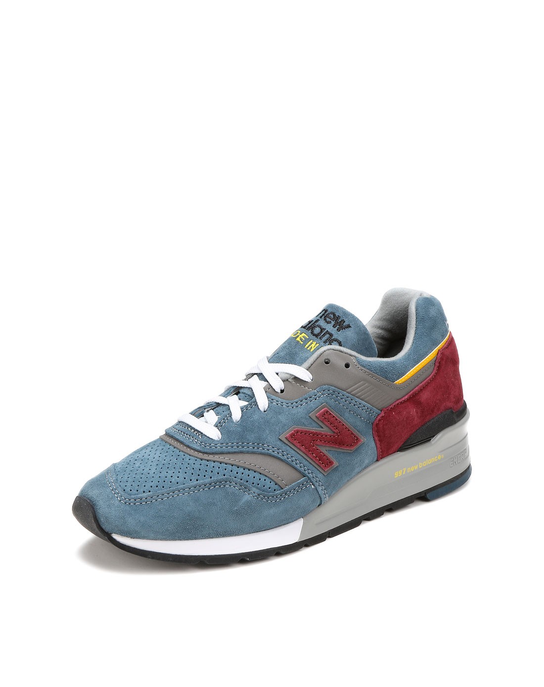 new balance 美产nb997 男款灰蓝色运动休闲鞋 缓震透气