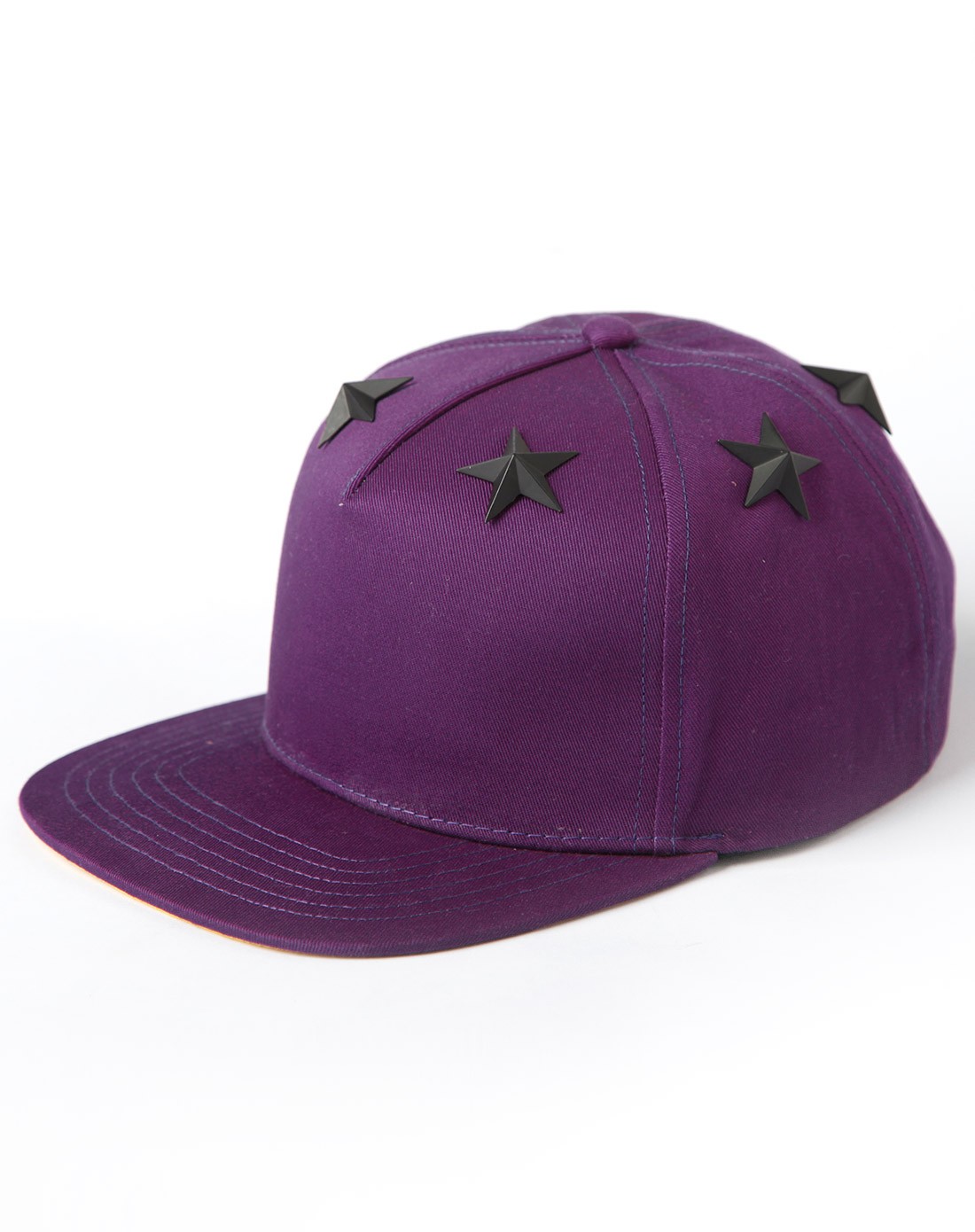 银鳞堂 结实时尚 中性款紫色鸭舌帽子 简约创意