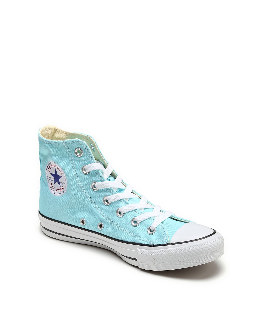 轻质透气 中性款水绿色高帮休闲鞋 自然清新