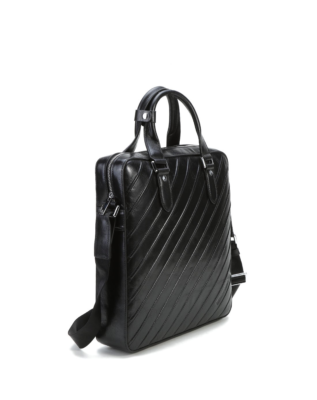 卡奴迪路旗下canudilo h holidays黑色成熟斜纹两用包6621412h1-900