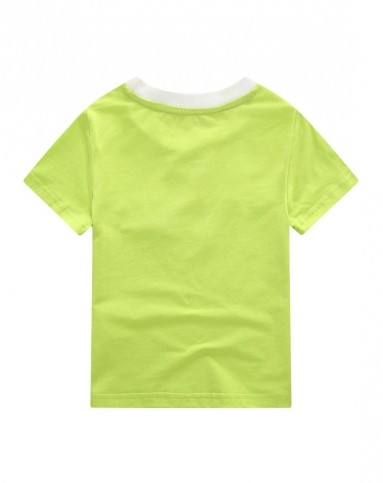 男童芥末绿短袖t恤