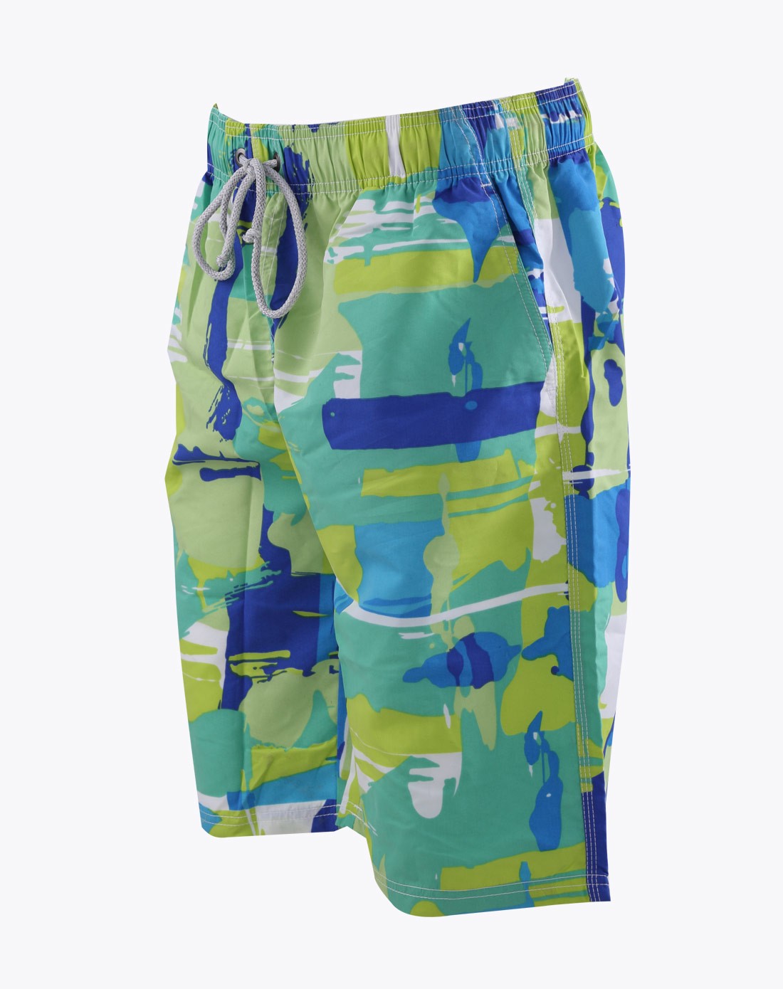 男士浅绿色夏威夷风情沙滩裤