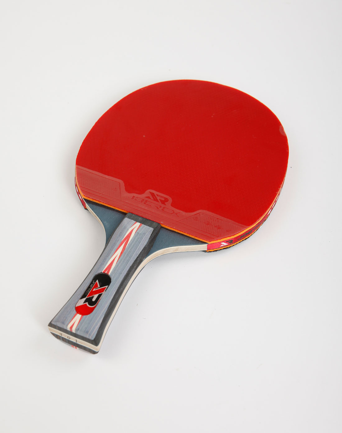 灰蓝色四星乒乓球拍(长柄双反胶)