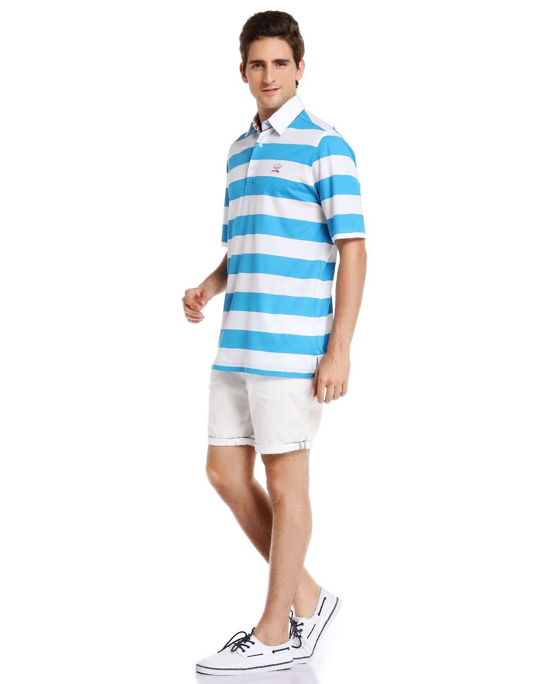 paul&shark蓝/白色休闲简约短袖polo衫cpep0060307*c2zzzz_唯品会