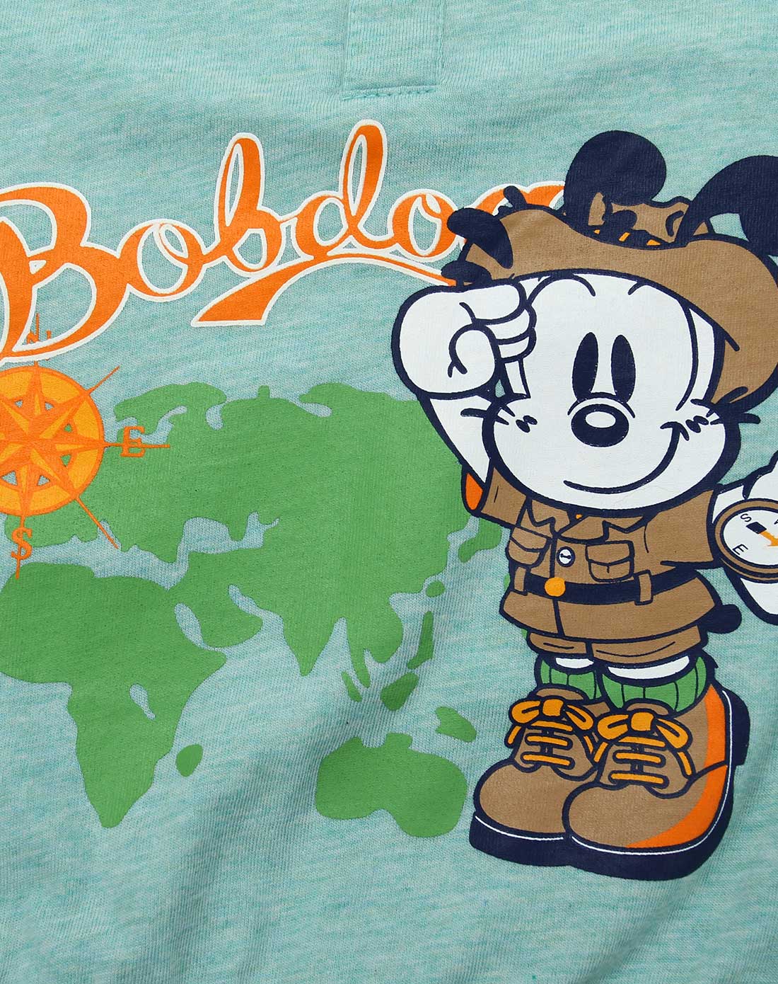 巴布豆男童绿色卡通针织t恤b52zt327400_唯品会